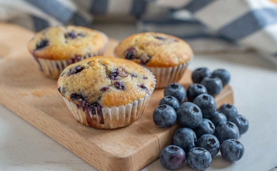 Irresistible Buckwheat Blueberry Banana Muffins